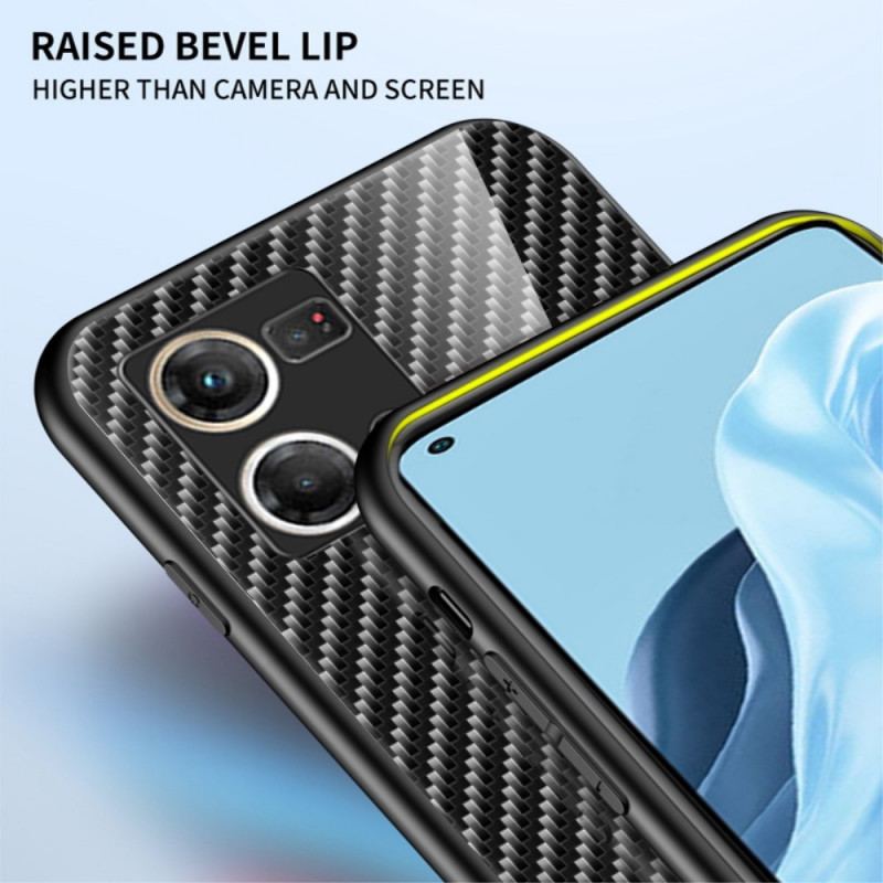 Coque Oppo Reno 7 Verre Trempé Fibre Carbone