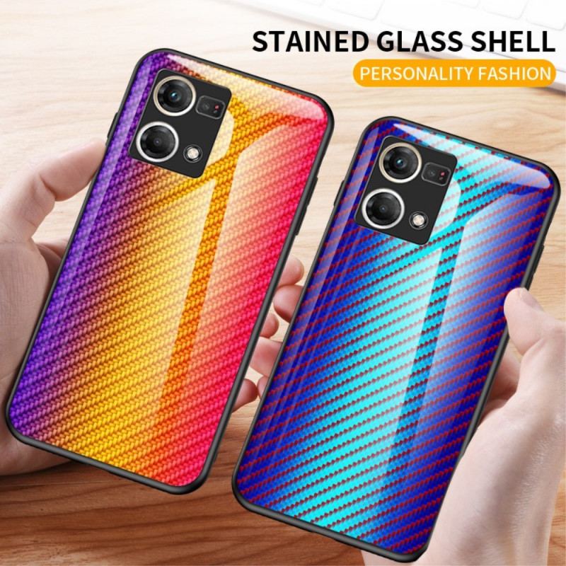 Coque Oppo Reno 7 Verre Trempé Fibre Carbone