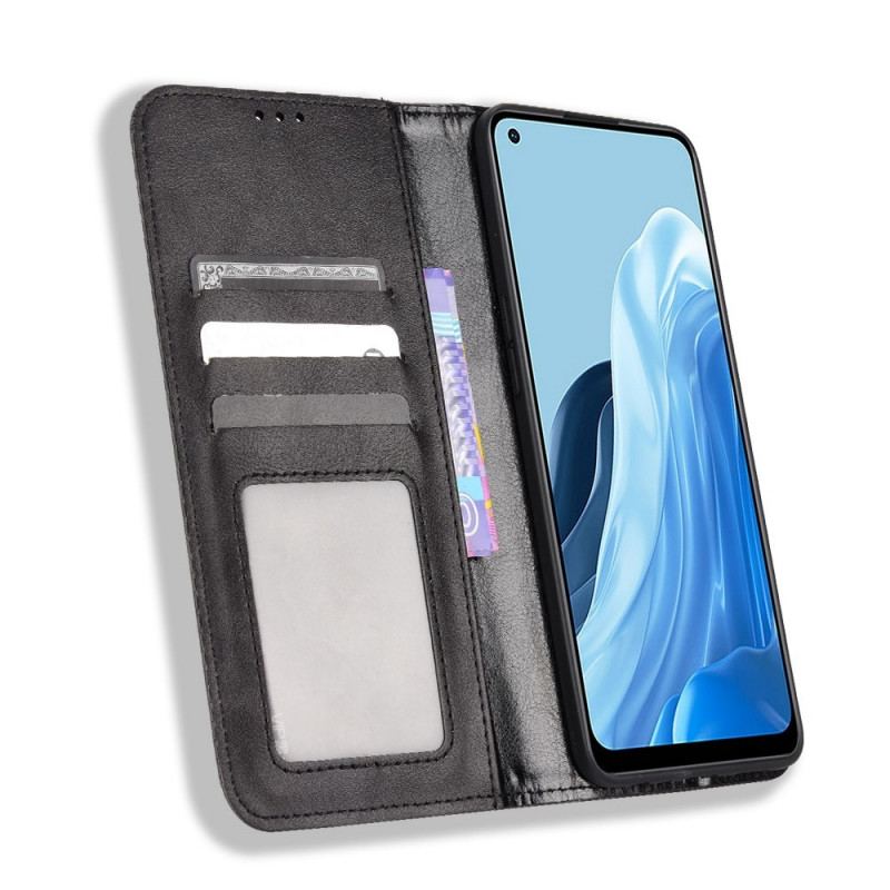 Flip Cover Oppo Reno 7 Style Cuir Stylisé