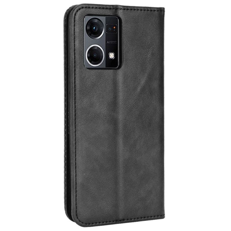 Flip Cover Oppo Reno 7 Style Cuir Stylisé