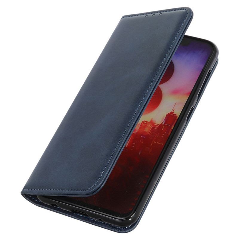 Housse Oppo Reno 7 Cuir Fendu Classique