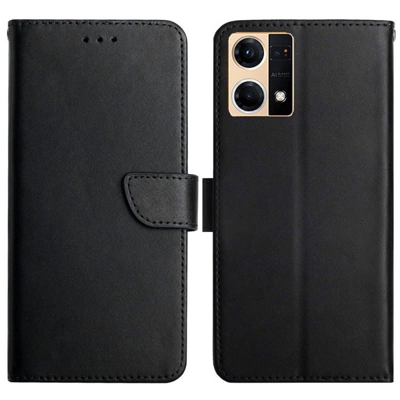 Housse Oppo Reno 7 Cuir Nappa Véritable