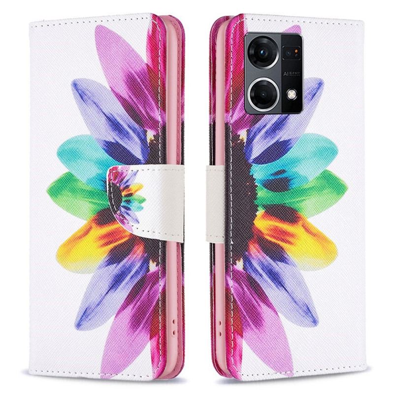 Housse Oppo Reno 7 Fleur Aquarelle