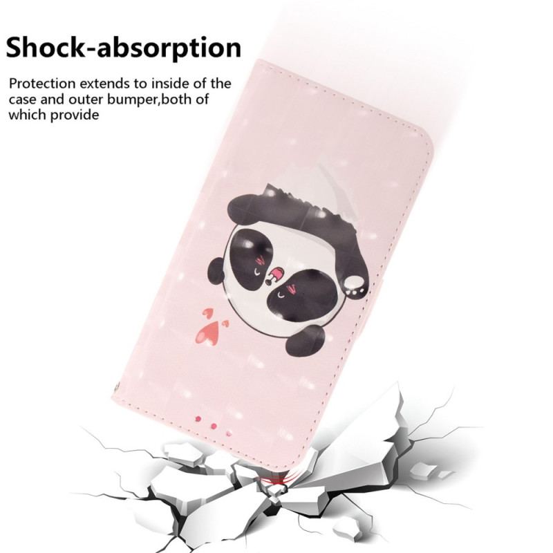 Housse Oppo Reno 7 Panda Love à Lanière