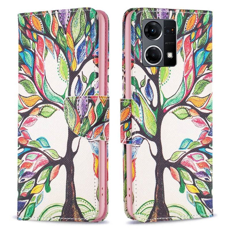 Housse Oppo Reno 7 Peinture Arbre