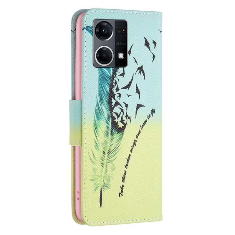 Housse Oppo Reno 7 Plume