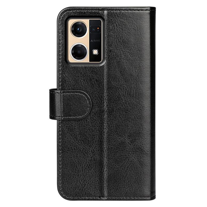 Housse Oppo Reno 7 Simili Cuir Rétro