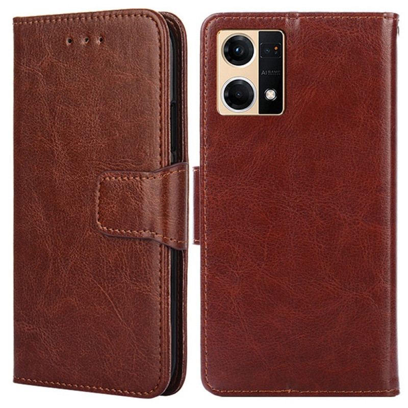 Housse Oppo Reno 7 Simili Cuir Vintage