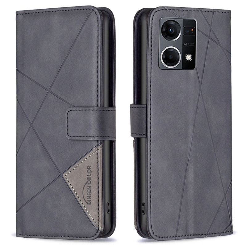 Housse Oppo Reno 7 Style Cuir BINFEN COLOR