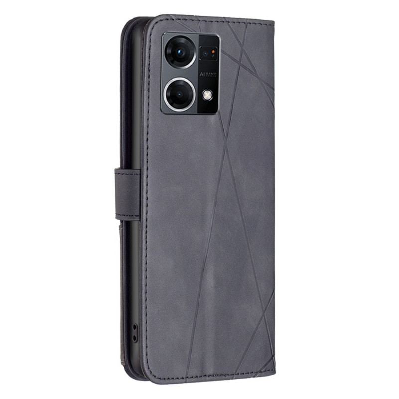 Housse Oppo Reno 7 Style Cuir BINFEN COLOR