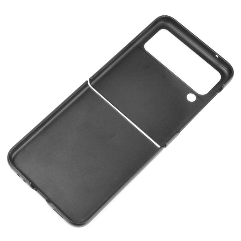 Coque Samsung Galaxy Z Flip 3 5G Effet Cuir Design