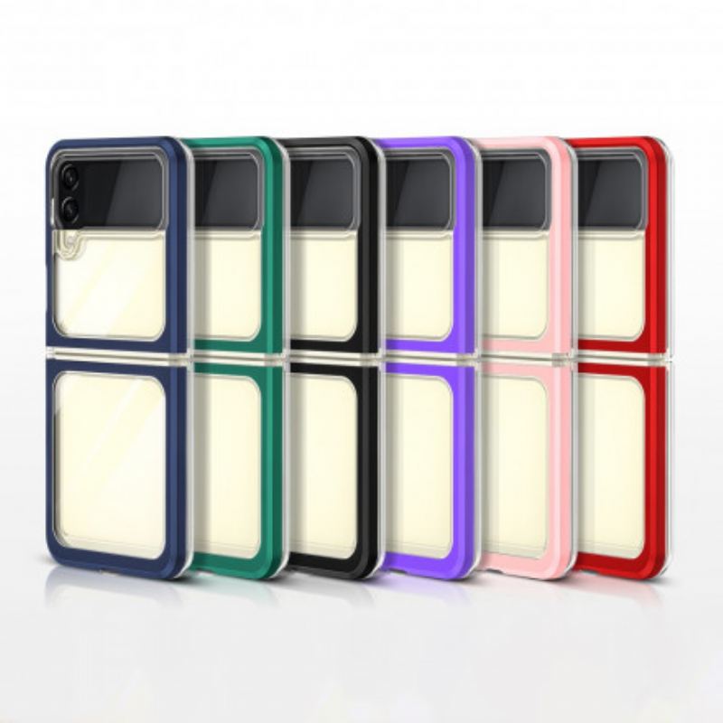 Coque Samsung Galaxy Z Flip 3 5G Hybride Rebords Colorés