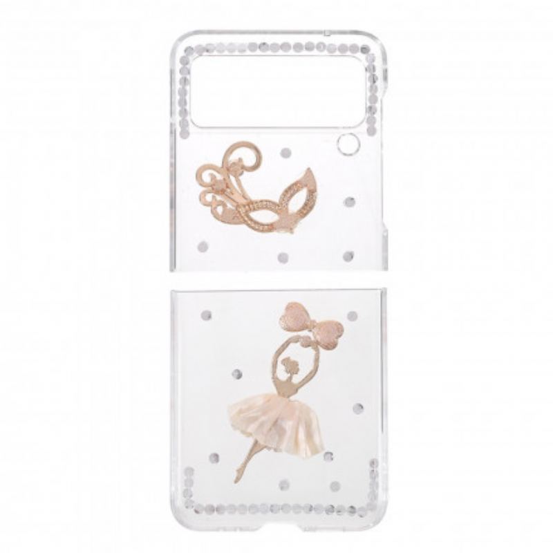 Coque Samsung Galaxy Z Flip 3 5G Pierres Précieuses Danseuse