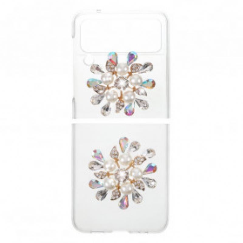 Coque Samsung Galaxy Z Flip 3 5G Pierres Précieuses Florale