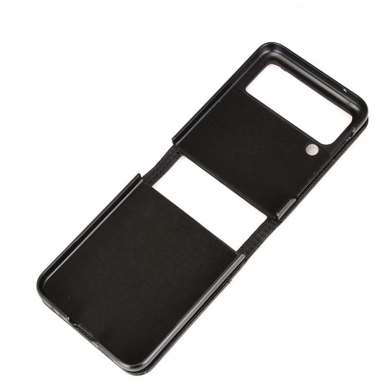 Coque Samsung Galaxy Z Flip 3 5G Style Cuir Litchi Porte-Carte