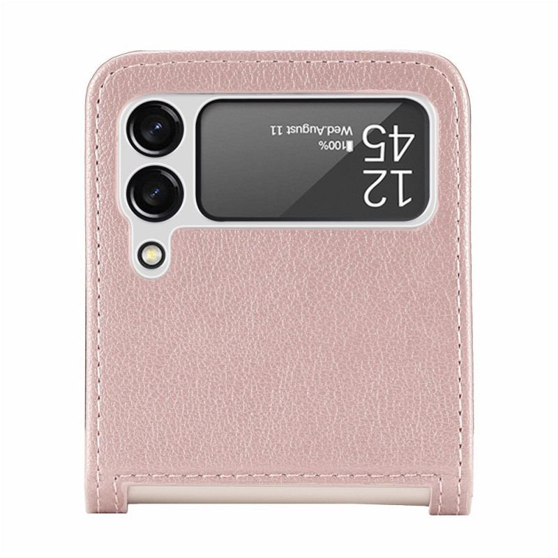 Coque Samsung Galaxy Z Flip 3 5G Texture Cuir Porte Carte