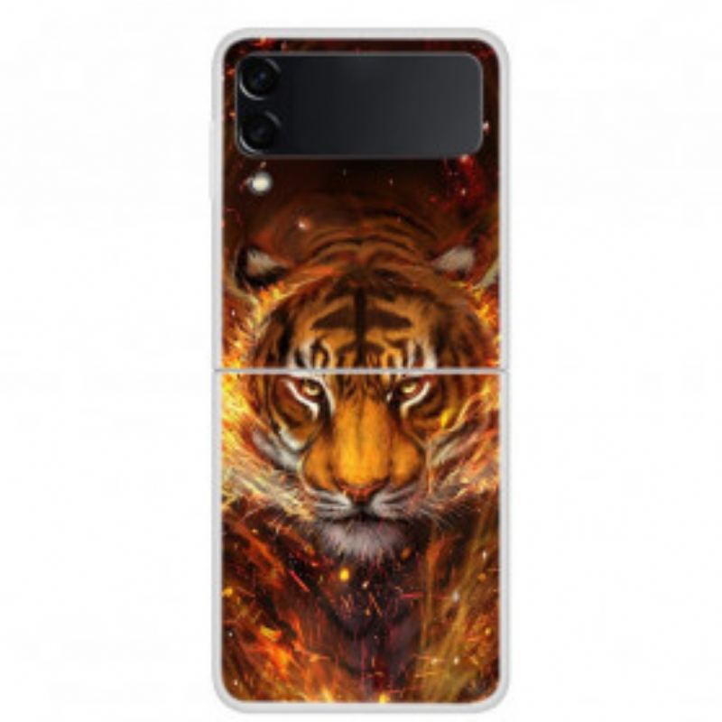 Coque Samsung Galaxy Z Flip 3 5G Tigre de Feu