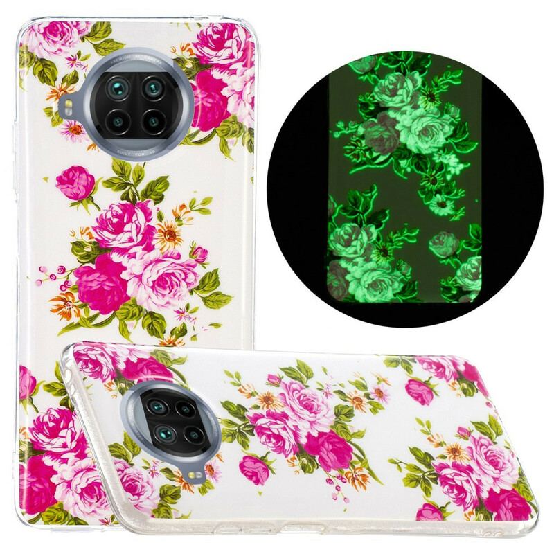 Coque Xiaomi Mi 10T Lite 5G / Redmi Note 9 Pro 5G Fleurs Liberty Fluo