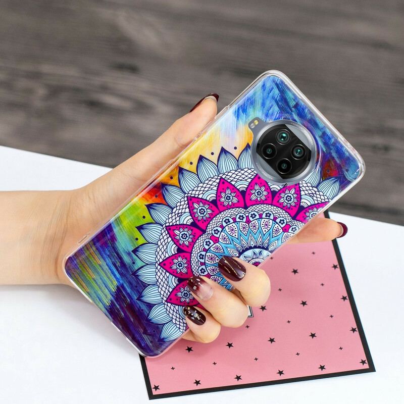 Coque Xiaomi Mi 10T Lite 5G / Redmi Note 9 Pro 5G Mandala Coloré Fluorescente