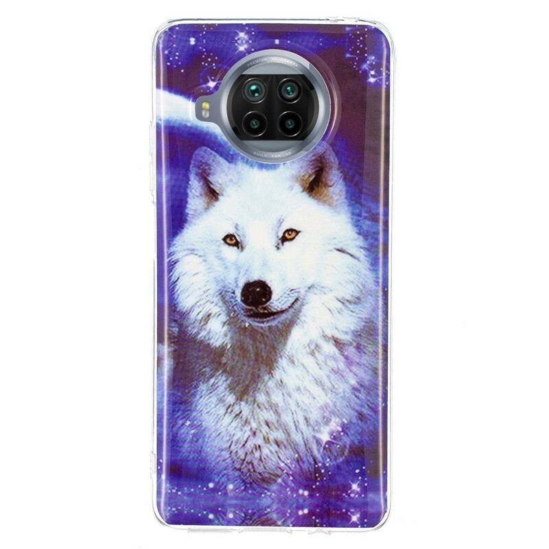 Coque Xiaomi Mi 10T Lite 5G / Redmi Note 9 Pro 5G Série Loup Fluorescente