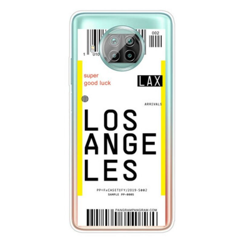 Coque Xiaomi Mi 10T Lite Boarding Pass to Los Angeles