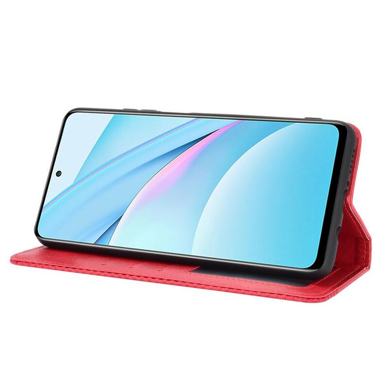 Flip Cover Xiaomi Mi 10T Lite 5G / Redmi Note 9 Pro 5G Effet Vintage