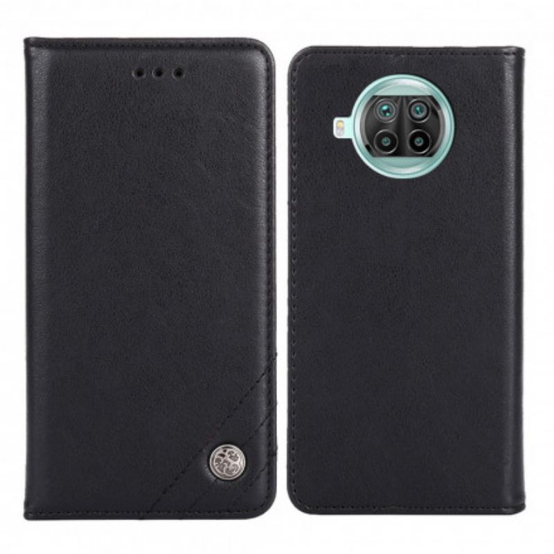 Flip Cover Xiaomi Mi 10T Lite 5G / Redmi Note 9 Pro 5G Style Cuir avec Rivet