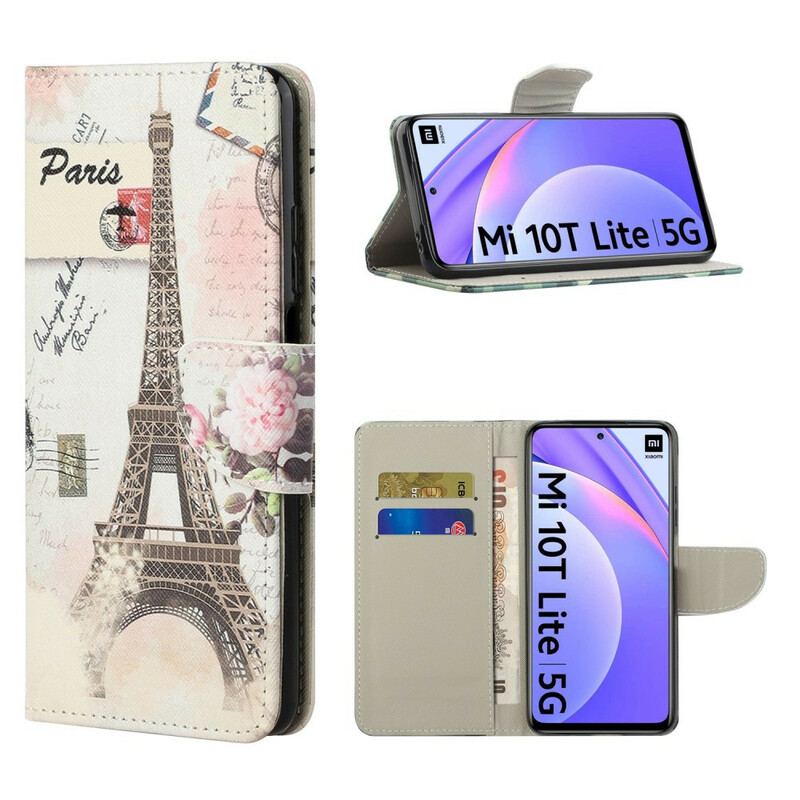 Housse Xiaomi Mi 10T Lite 5G / Redmi Note 9 Pro 5G Tour Eiffel Rétro