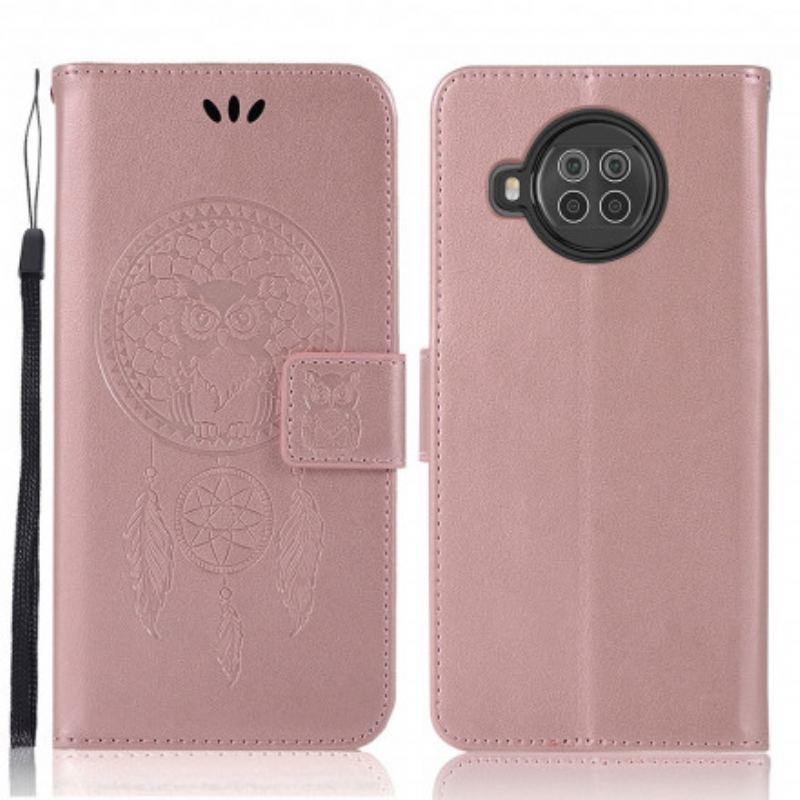 Housse Xiaomi Redmi 8A Effet Cuir Attrape Rêves Hibou