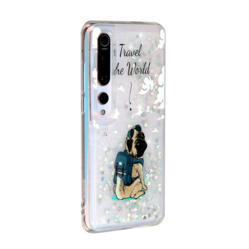 Coque Xiaomi Mi 10 / 10 Pro Chien Paillettes