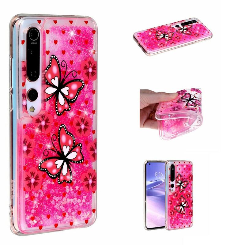 Coque Xiaomi Mi 10 / 10 Pro Paillettes Papillons