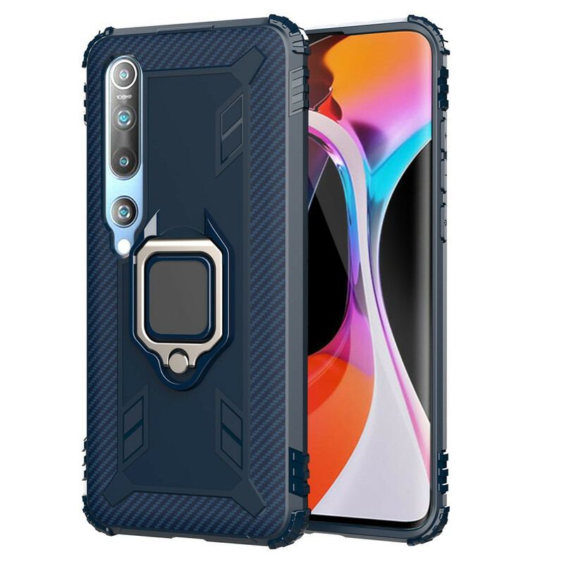 Coque Xiaomi Mi 10 / 10 Pro Ring et Fibre Carbone