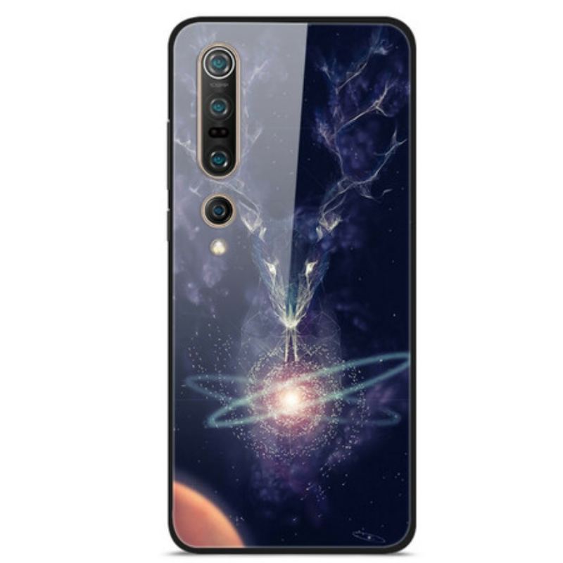 Coque Xiaomi Mi 10 Verre Trempé Cerf des Étoiles