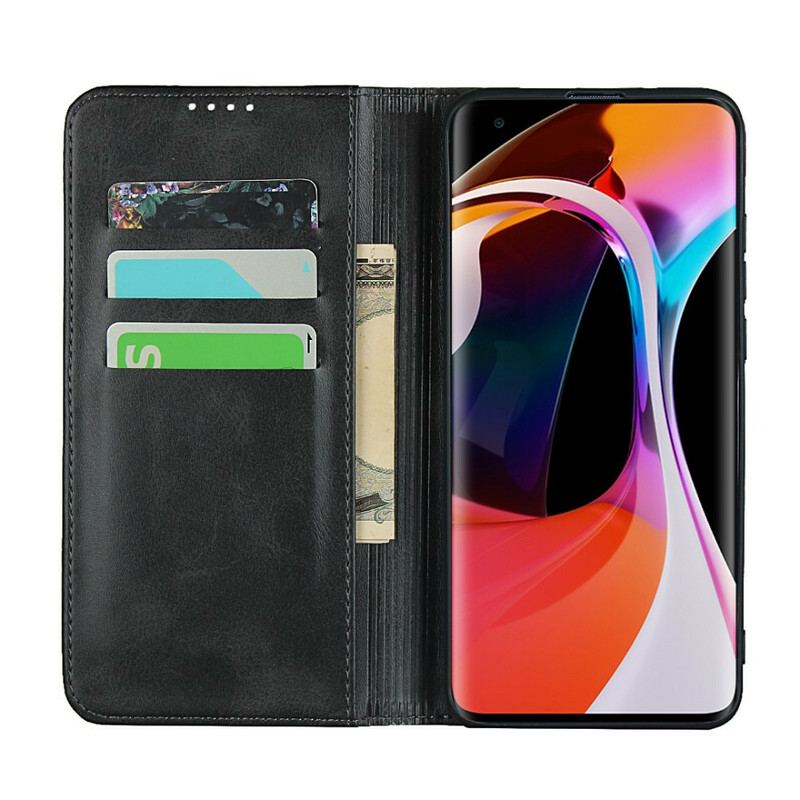 Flip Cover Xiaomi Mi 10 / 10 Pro Cuir Fendu Élégance