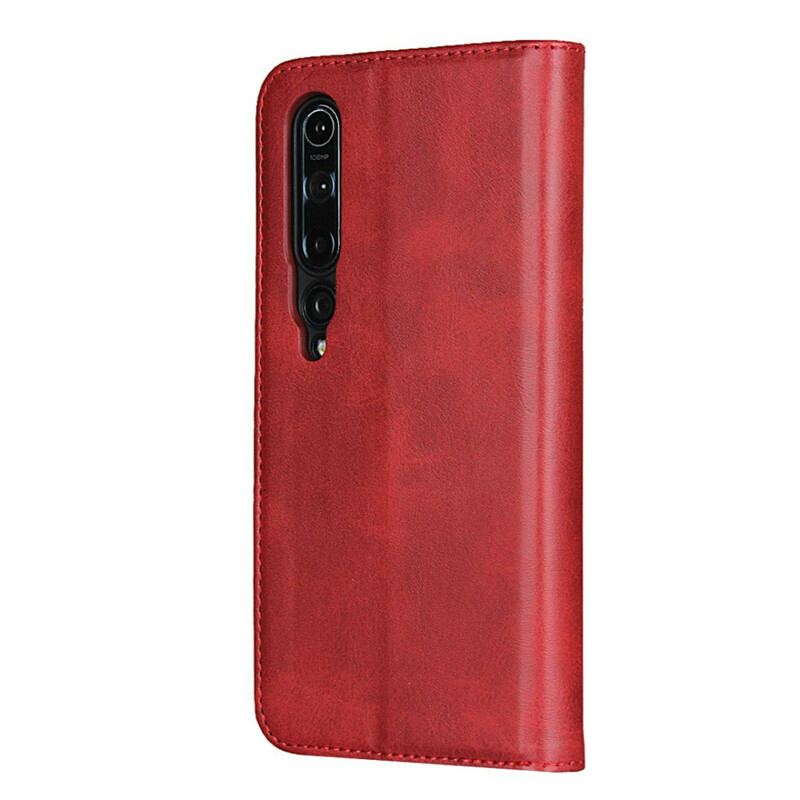 Flip Cover Xiaomi Mi 10 / 10 Pro Cuir Fendu Élégance