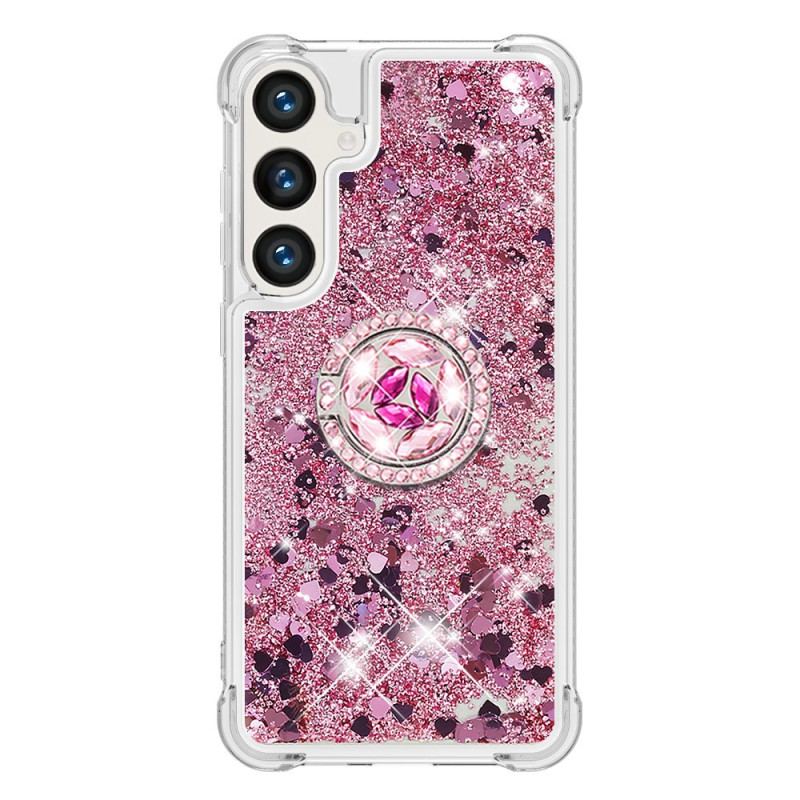 Coque Samsung Galaxy S24 5G avec Anneau-Support Paillettes