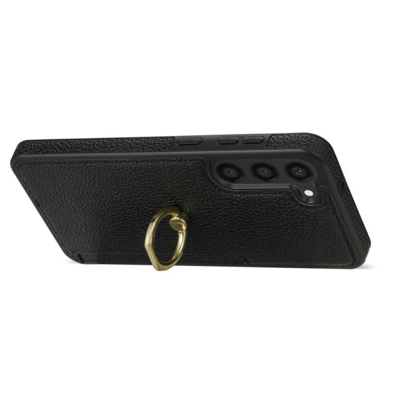 Coque Samsung Galaxy S24 5G Style Cuir avec Porte-Cartes et Support