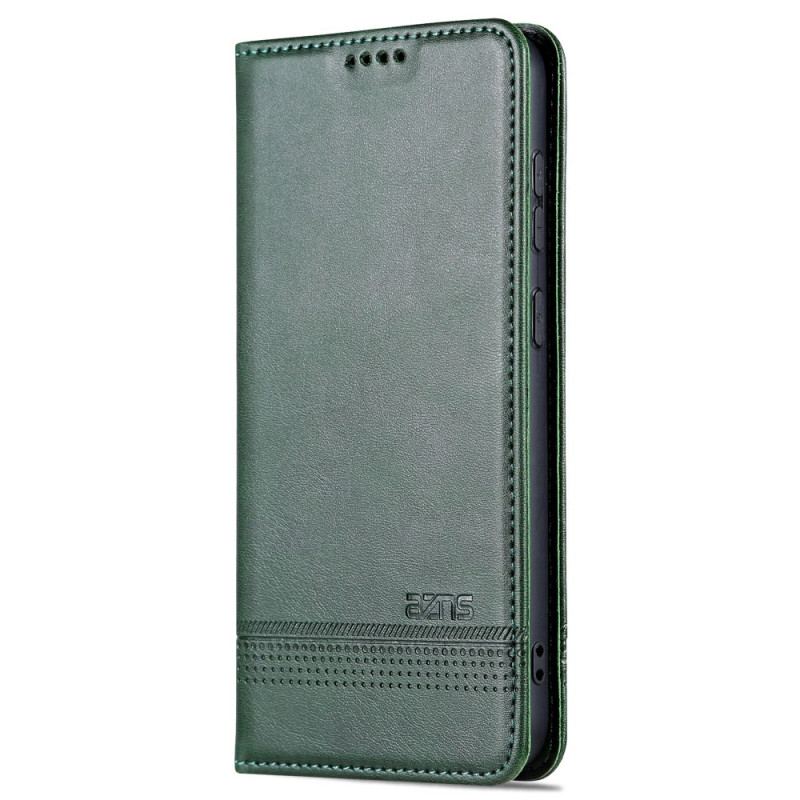 Flip Cover Samsung Galaxy S24 5G Effet Cuir AZNS