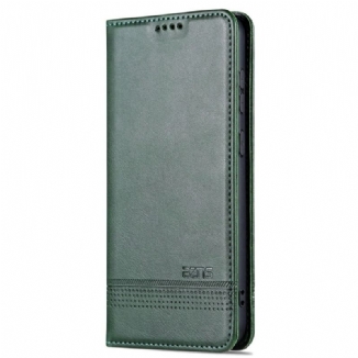 Flip Cover Samsung Galaxy S24 5G Effet Cuir AZNS