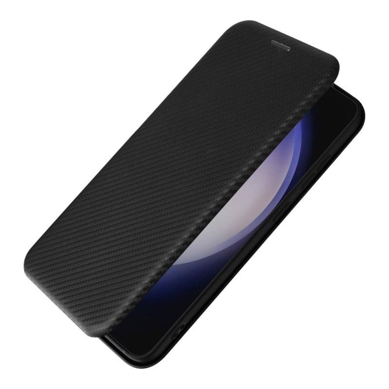 Flip Cover Samsung Galaxy S24 5G Fibre Carbone