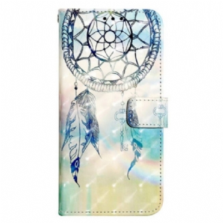 Housse Samsung Galaxy S24 5G Attrape Rêves Aquarelle Bleu