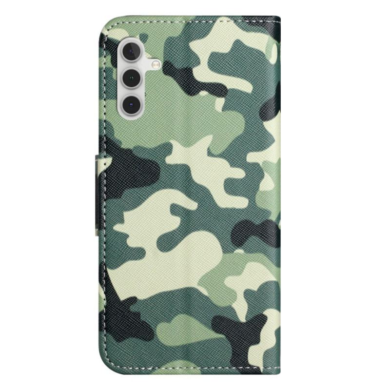 Housse Samsung Galaxy S24 5G Camouflage Militaire à Lanière