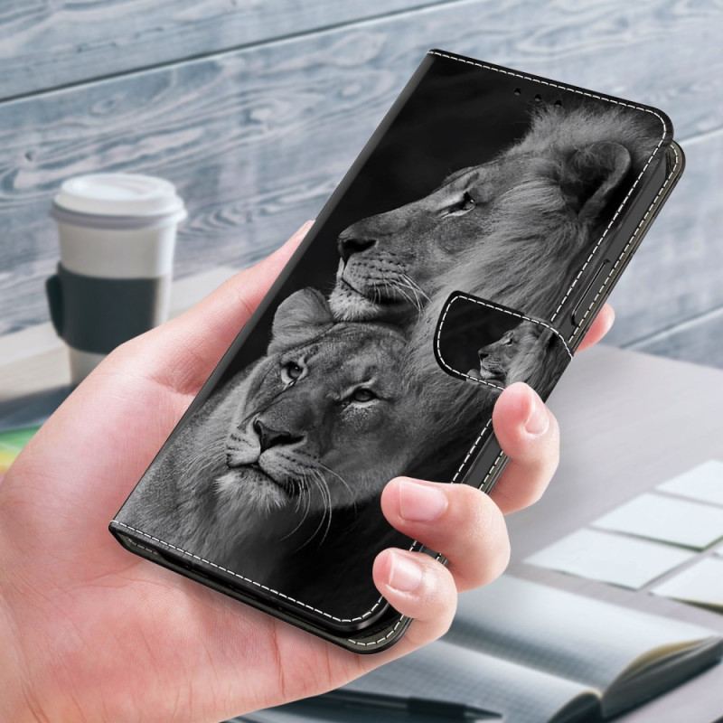 Housse Samsung Galaxy S24 5G Couple de Lions