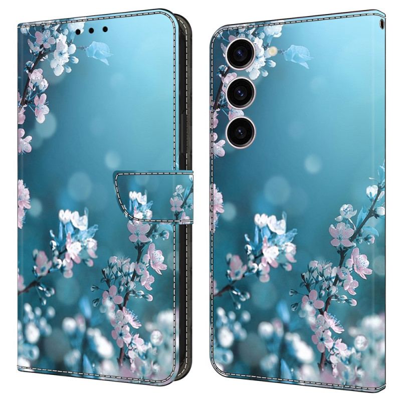 Housse Samsung Galaxy S24 5G Fleurs de prunier