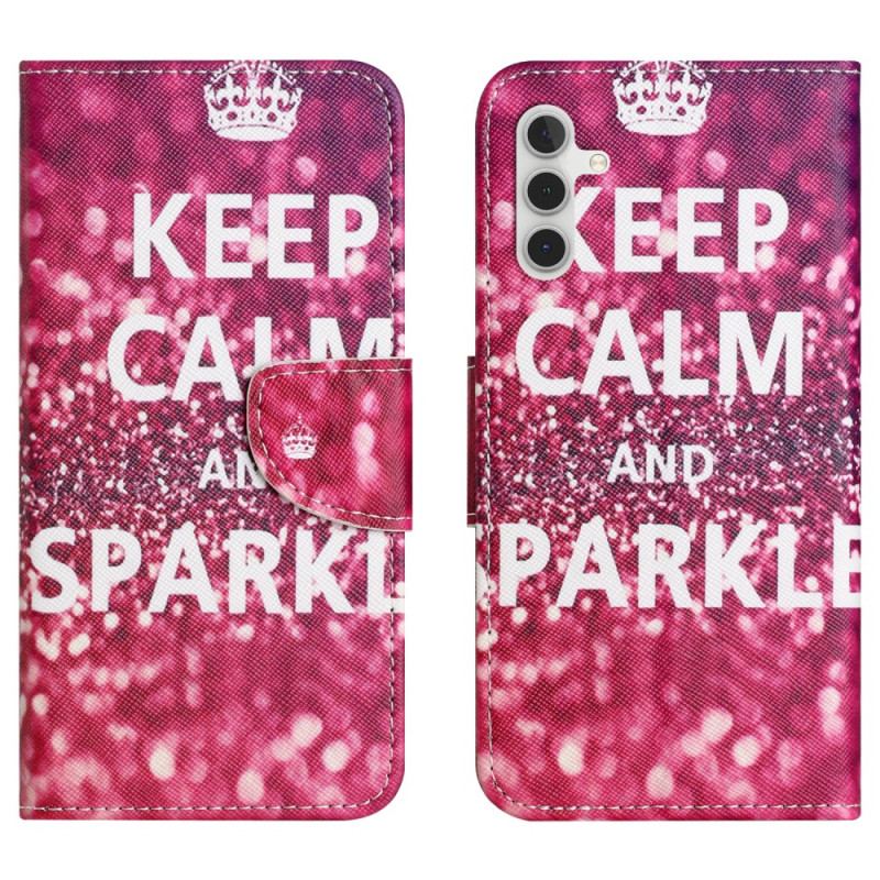 Housse Samsung Galaxy S24 5G Keep Calm and Sparkle