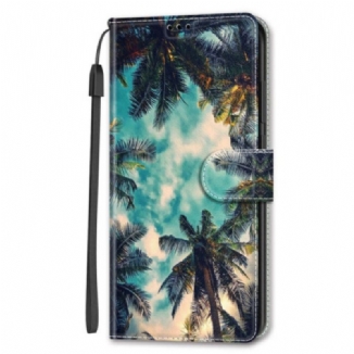 Housse Samsung Galaxy S24 5G Motif Noix de Coco à Lanière