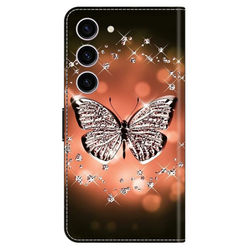 Housse Samsung Galaxy S24 5G Papillon de Cristal