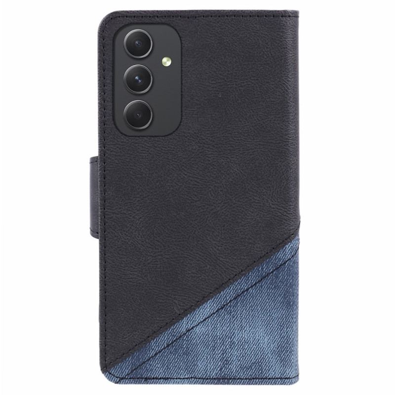 Housse Samsung Galaxy S24 5G Style Jeans Bicolore