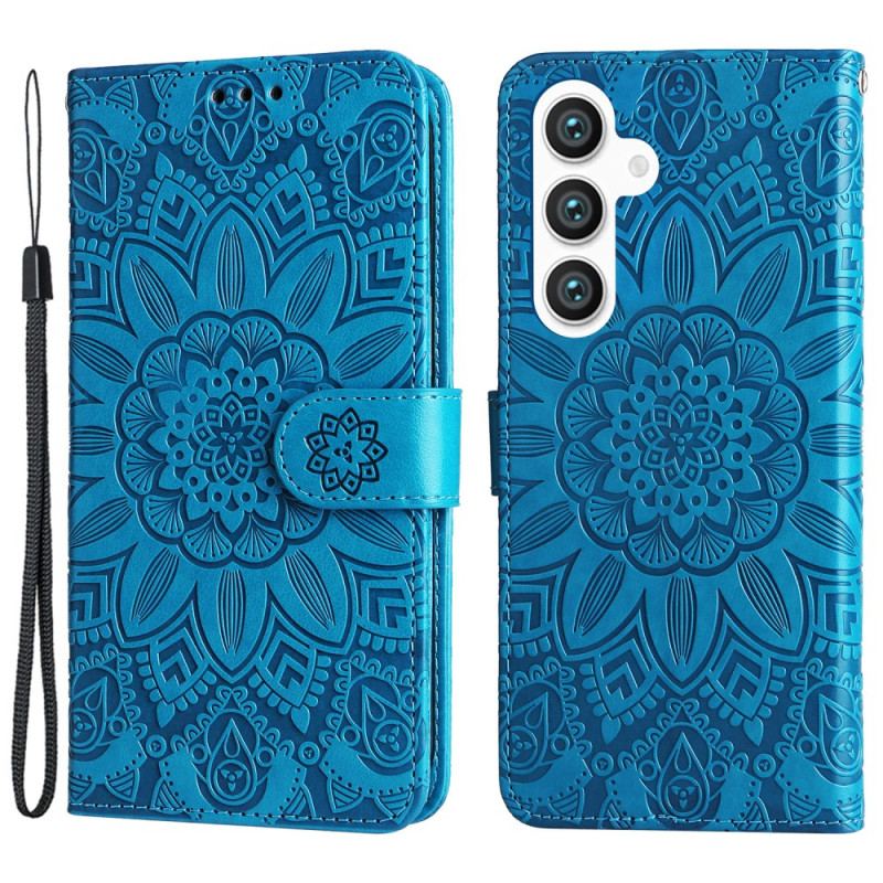 Housse Samsung Galaxy S245G Mandala Flamboyant à Lanière