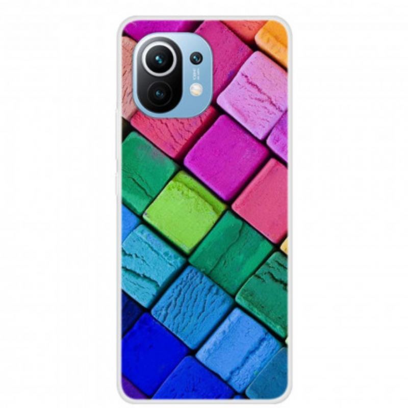 Coque Xiaomi Mi 11 Cubes Colorés